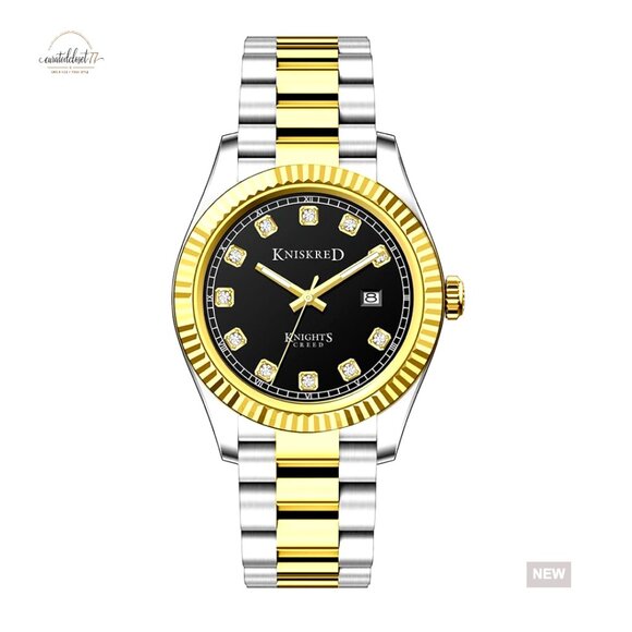 Classic Men's Dress Watch Stainless Steel Band Water Resistant Elegant